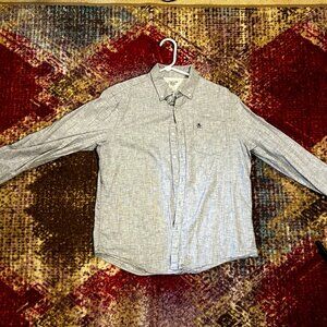 Men's Penguin long sleeve button down shirt with button down collar